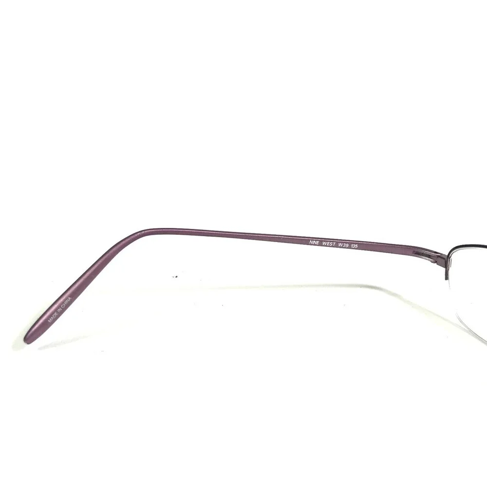 Nine West Petite Eyeglasses Frames 321 W39 Purple Cat Eye Half Rim 49-19-135